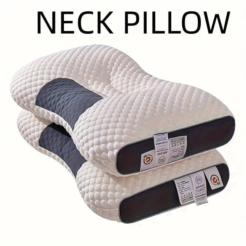 1 Stück gestricktes dünnes Kissen mit Nackenschutz, Schlafmassage-Kissenkern, feuchtigkeitsabsorbierendes, atmungsaktives, antibakterielles Haushaltsbettwäschekissen, geeignet für Wohnzimmer, Schlafzimmer, Heimdekoration