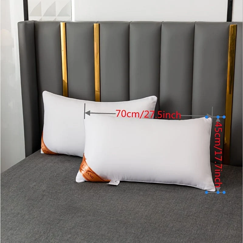 1 Stück weißes Rebound-Rückenkissen, einfarbig, weich, bequem, Schlafzimmer, Bett, Schlafkissen, Hotel, Zuhause, einzelnes Erwachsenenkissen für Rücken, Bauch oder Seitenschläfer