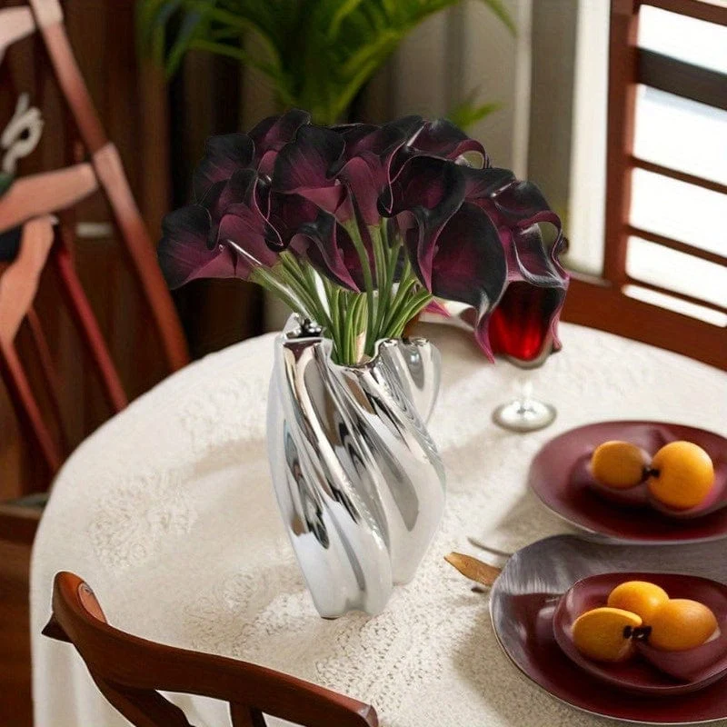 8 Stück künstlicher Hufeisenlotus, künstlicher Blumenstrauß für Party-Gartendekoration, künstliche Blumen für Wohnzimmer, Schlafzimmer, Tisch, Büro, Dekoration, St. Patrick's Day, Osterdekoration, ästhetische Raumdekoration, Frühlings-Wohndekoration, Valentinstag