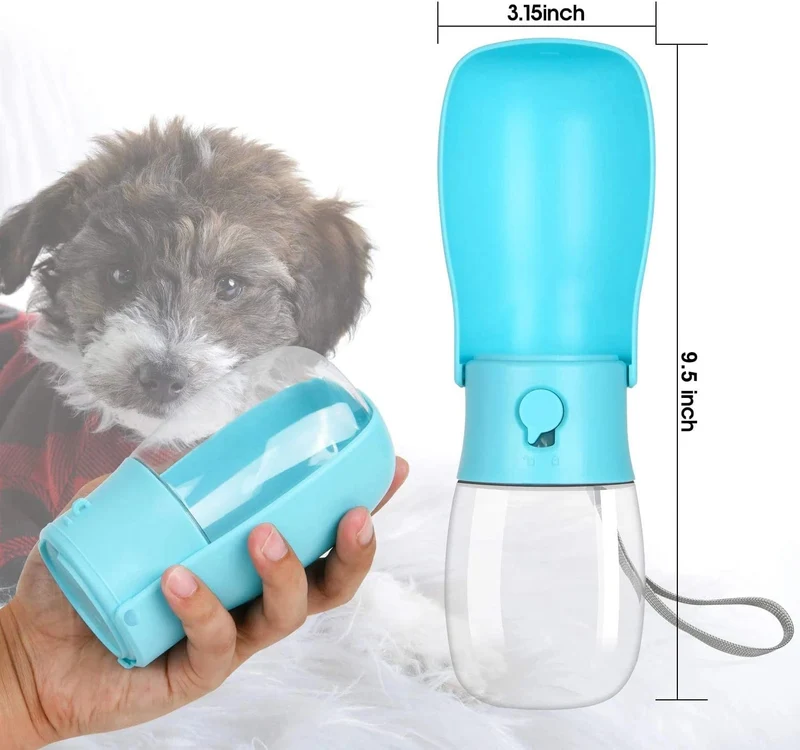 Originelles Design, 300 ml, tragbare Wasserflasche für Hunde zum Spazierengehen, Futterspender für Hunde, gefaltete Flasche, Wasserspender