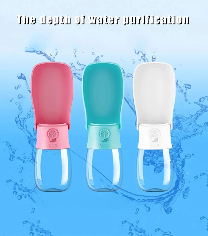 Originelles Design, 300 ml, tragbare Wasserflasche für Hunde zum Spazierengehen, Futterspender für Hunde, gefaltete Flasche, Wasserspender