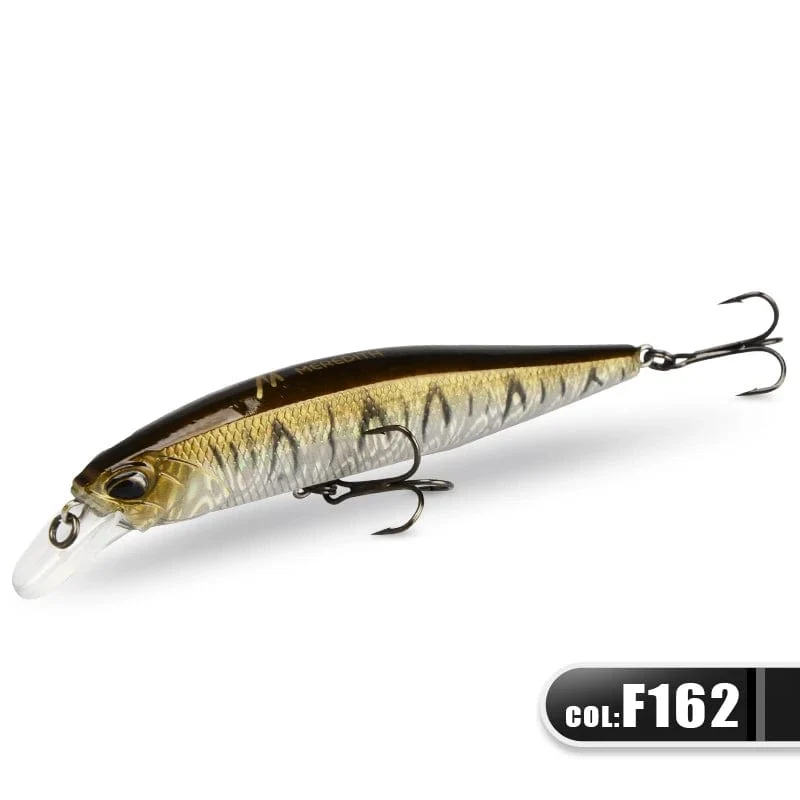 MEREDITH JERK MINNOW 100F 14g Schwimmender Wobbler Angelköder 24 Farben Minnow Köder Harter Köder Qualität Professionelle Tiefe 0.8–1.0 m