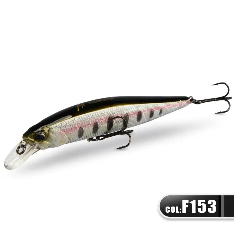 MEREDITH JERK MINNOW 100F 14g Schwimmender Wobbler Angelköder 24 Farben Minnow Köder Harter Köder Qualität Professionelle Tiefe 0.8–1.0 m