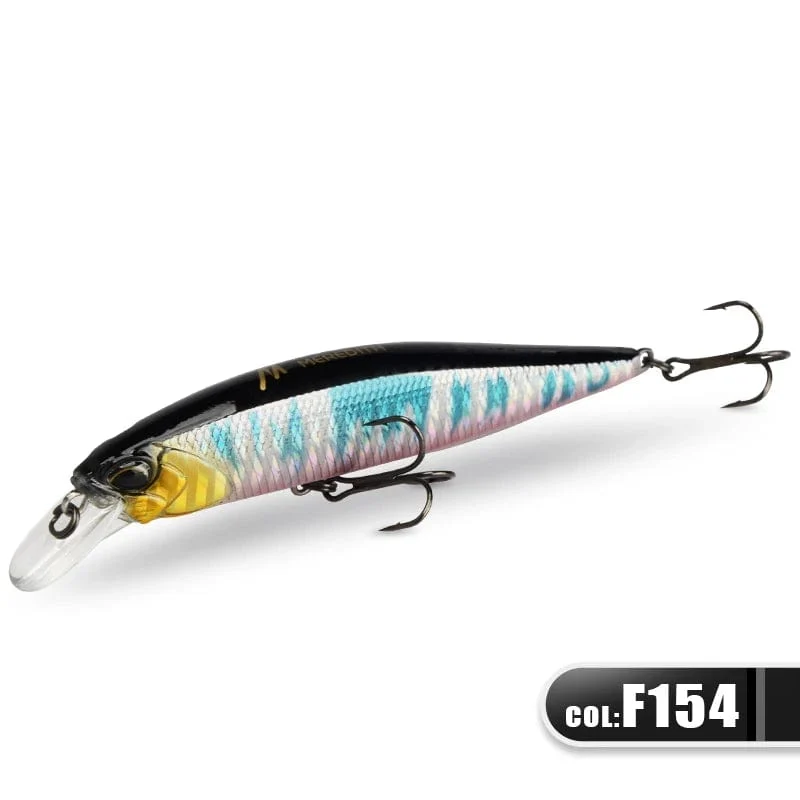 MEREDITH JERK MINNOW 100F 14g Schwimmender Wobbler Angelköder 24 Farben Minnow Köder Harter Köder Qualität Professionelle Tiefe 0.8–1.0 m