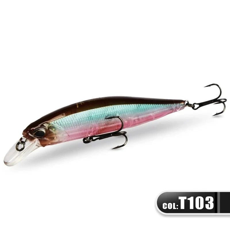 MEREDITH JERK MINNOW 100F 14g Schwimmender Wobbler Angelköder 24 Farben Minnow Köder Harter Köder Qualität Professionelle Tiefe 0.8–1.0 m