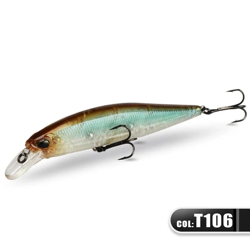 MEREDITH JERK MINNOW 100F 14g Schwimmender Wobbler Angelköder 24 Farben Minnow Köder Harter Köder Qualität Professionelle Tiefe 0.8–1.0 m