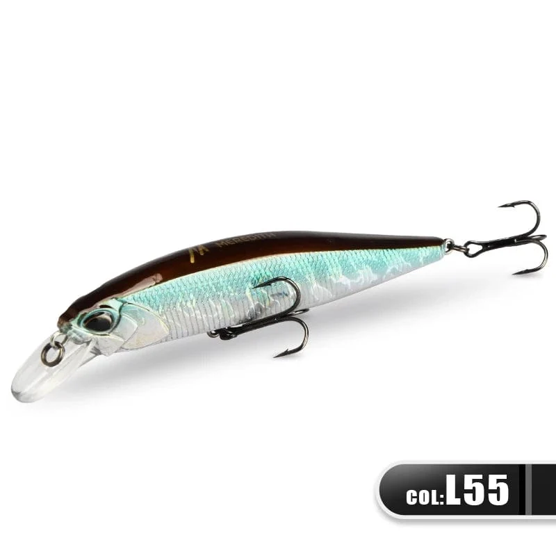 MEREDITH JERK MINNOW 100F 14g Schwimmender Wobbler Angelköder 24 Farben Minnow Köder Harter Köder Qualität Professionelle Tiefe 0.8–1.0 m