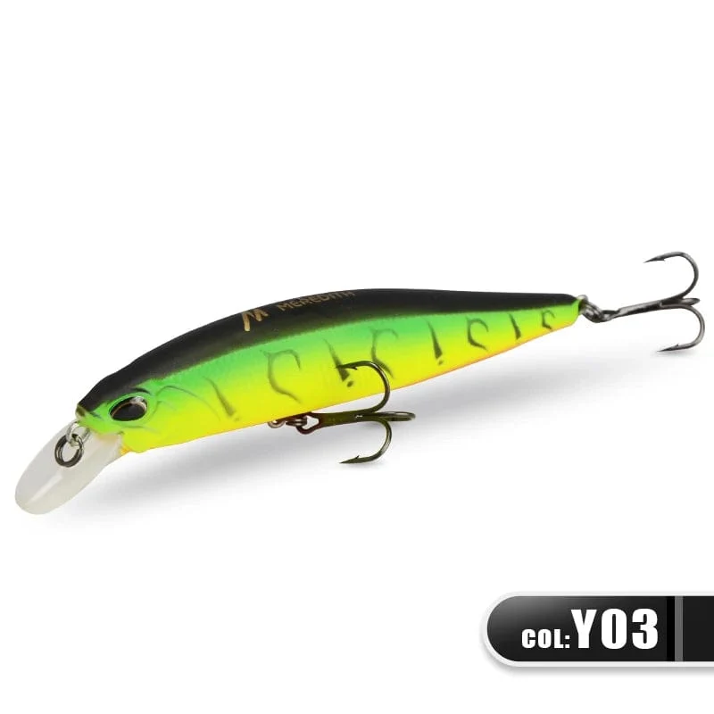 MEREDITH JERK MINNOW 100F 14g Schwimmender Wobbler Angelköder 24 Farben Minnow Köder Harter Köder Qualität Professionelle Tiefe 0.8–1.0 m