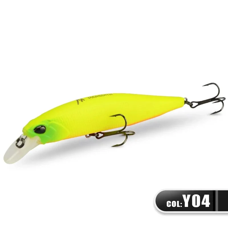 MEREDITH JERK MINNOW 100F 14g Schwimmender Wobbler Angelköder 24 Farben Minnow Köder Harter Köder Qualität Professionelle Tiefe 0.8–1.0 m