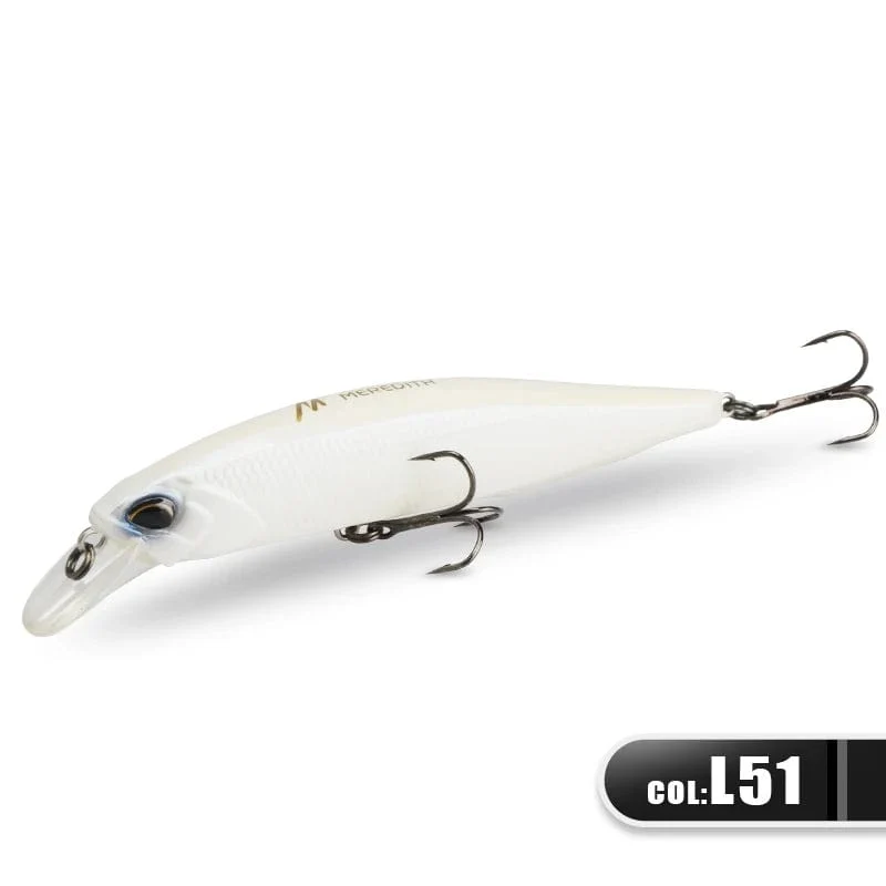 MEREDITH JERK MINNOW 100F 14g Schwimmender Wobbler Angelköder 24 Farben Minnow Köder Harter Köder Qualität Professionelle Tiefe 0.8–1.0 m