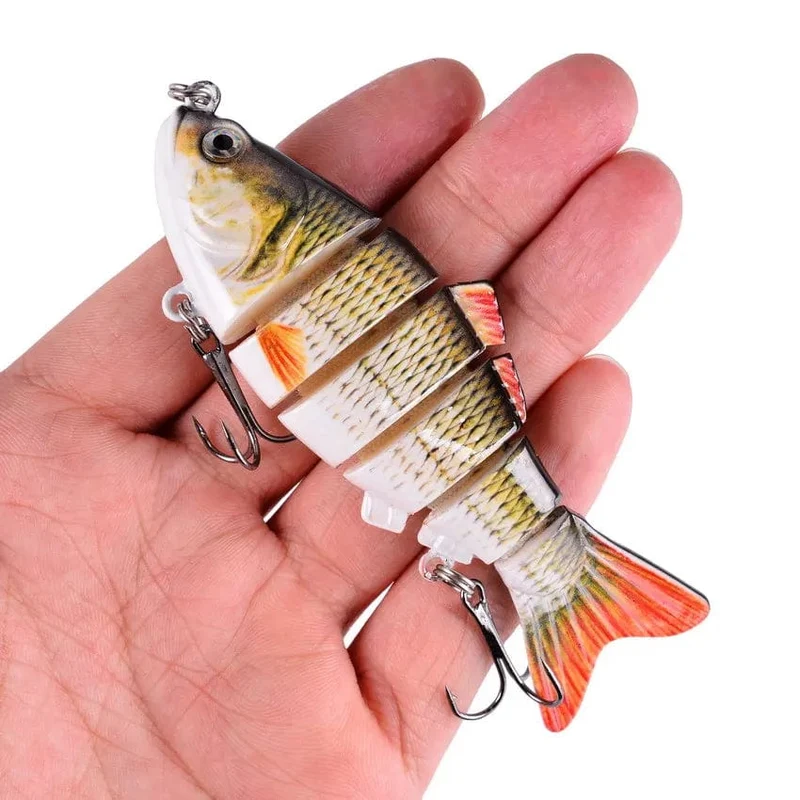 Aorace Angeln Wobbler Lebensechte 6/7 Segment Swimbait Crankbait Harten Köder Langsam 10cm 17g 15g Isca Künstliche Köder angelgerät