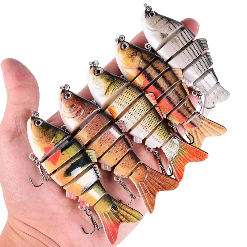 Aorace Angeln Wobbler Lebensechte 6/7 Segment Swimbait Crankbait Harten Köder Langsam 10cm 17g 15g Isca Künstliche Köder angelgerät