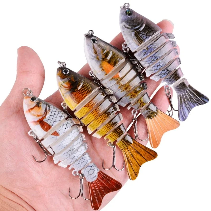 Aorace Angeln Wobbler Lebensechte 6/7 Segment Swimbait Crankbait Harten Köder Langsam 10cm 17g 15g Isca Künstliche Köder angelgerät