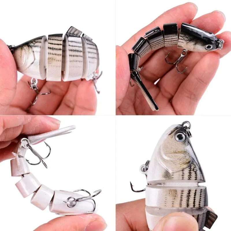 Aorace Angeln Wobbler Lebensechte 6/7 Segment Swimbait Crankbait Harten Köder Langsam 10cm 17g 15g Isca Künstliche Köder angelgerät