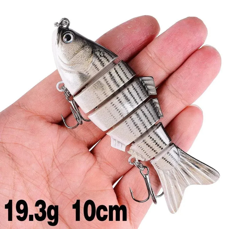 Aorace Angeln Wobbler Lebensechte 6/7 Segment Swimbait Crankbait Harten Köder Langsam 10cm 17g 15g Isca Künstliche Köder angelgerät
