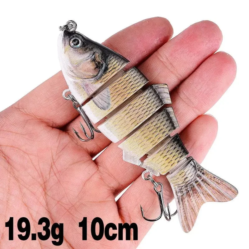 Aorace Angeln Wobbler Lebensechte 6/7 Segment Swimbait Crankbait Harten Köder Langsam 10cm 17g 15g Isca Künstliche Köder angelgerät