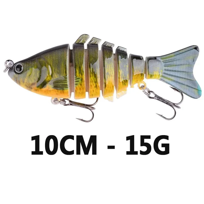 Aorace Angeln Wobbler Lebensechte 6/7 Segment Swimbait Crankbait Harten Köder Langsam 10cm 17g 15g Isca Künstliche Köder angelgerät