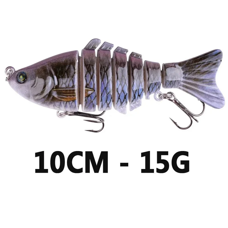 Aorace Angeln Wobbler Lebensechte 6/7 Segment Swimbait Crankbait Harten Köder Langsam 10cm 17g 15g Isca Künstliche Köder angelgerät