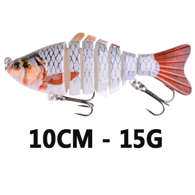 Aorace Angeln Wobbler Lebensechte 6/7 Segment Swimbait Crankbait Harten Köder Langsam 10cm 17g 15g Isca Künstliche Köder angelgerät