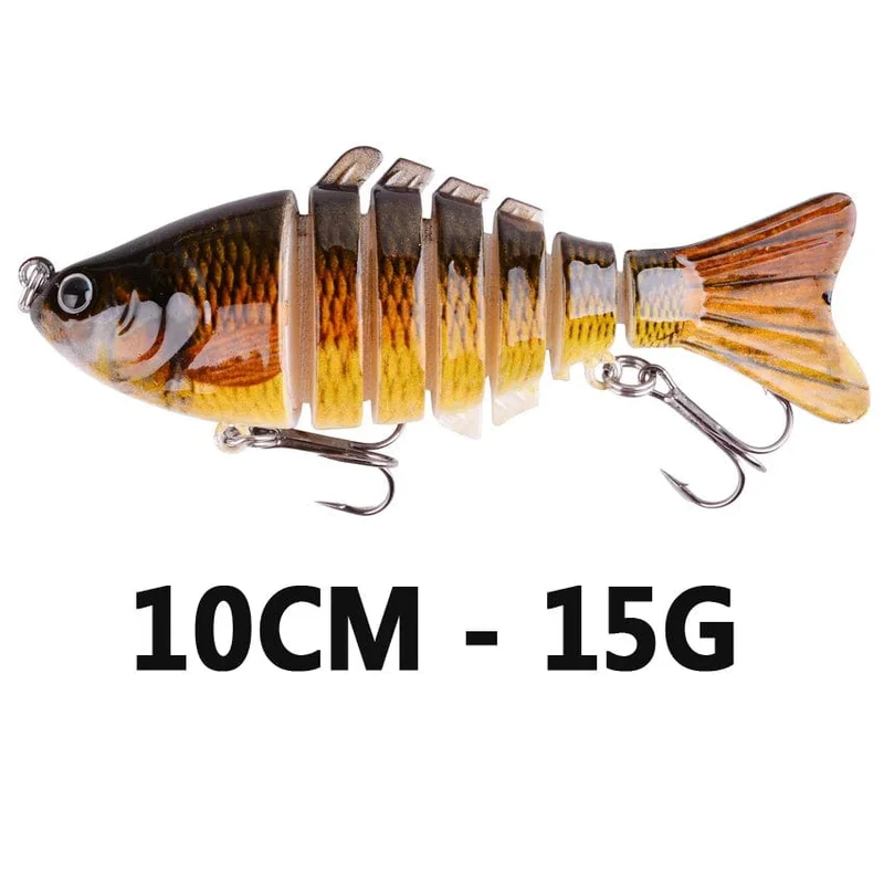 Aorace Angeln Wobbler Lebensechte 6/7 Segment Swimbait Crankbait Harten Köder Langsam 10cm 17g 15g Isca Künstliche Köder angelgerät