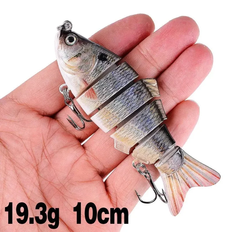 Aorace Angeln Wobbler Lebensechte 6/7 Segment Swimbait Crankbait Harten Köder Langsam 10cm 17g 15g Isca Künstliche Köder angelgerät