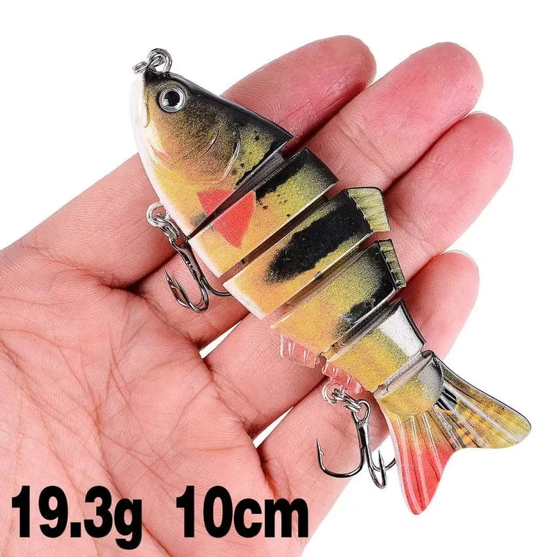 Aorace Angeln Wobbler Lebensechte 6/7 Segment Swimbait Crankbait Harten Köder Langsam 10cm 17g 15g Isca Künstliche Köder angelgerät