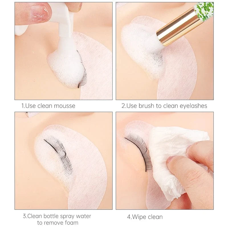 20 Stücke Kristall Wimpern Reinigungsbürste Wimpern Shampoo Pinsel Wimpernverlängerung Peel Off Mitesser Entferner Make-Up Werkzeuge Liefert