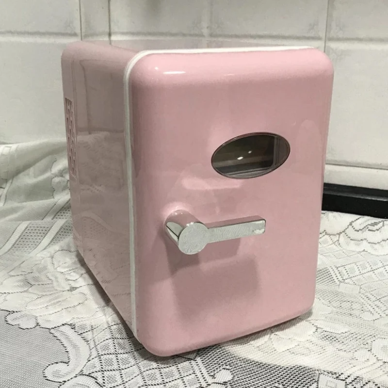 4L Mini Kühlschrank Tragbarer Kühlschrank 110V 220V Wärmer Kühler Getränke Getränkedosen Samll Gefrierschrank für Zuhause Küche Haushalt