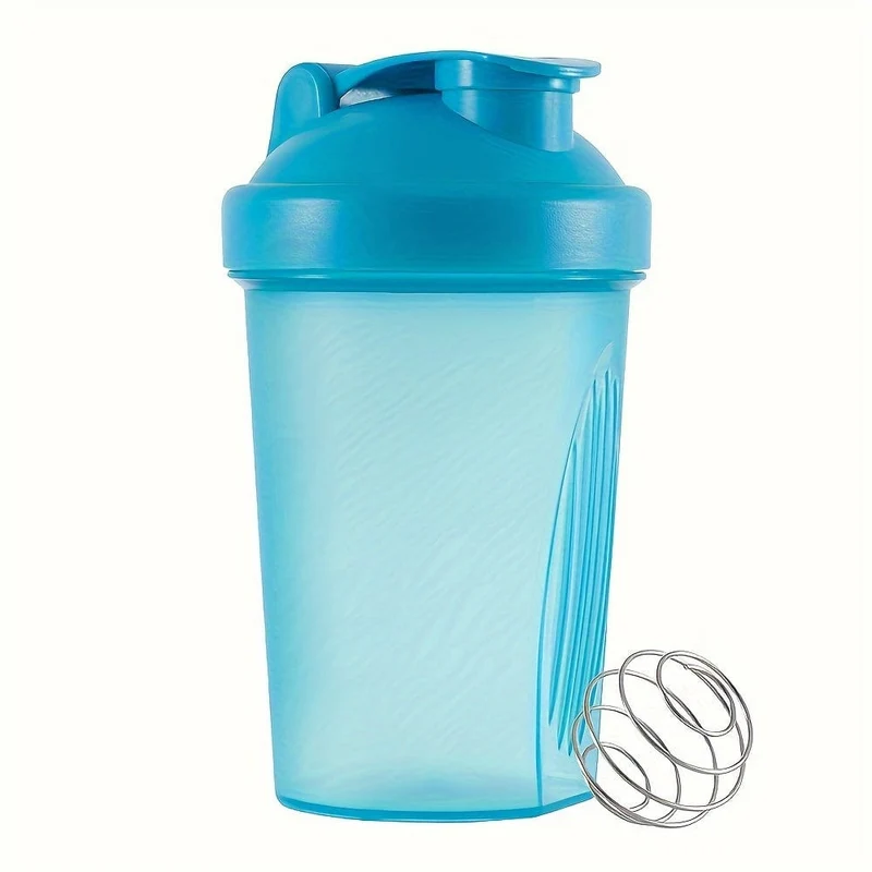 1 Stück, 400 ml (13.5 oz) Shaker-Flasche, BPA-frei, Protein-Shaker-Flasche, Mini-Sport-Shaker-Flasche aus Kunststoff, tragbar, Outdoor-Sport-Wasserflasche, Trinkgeschirr