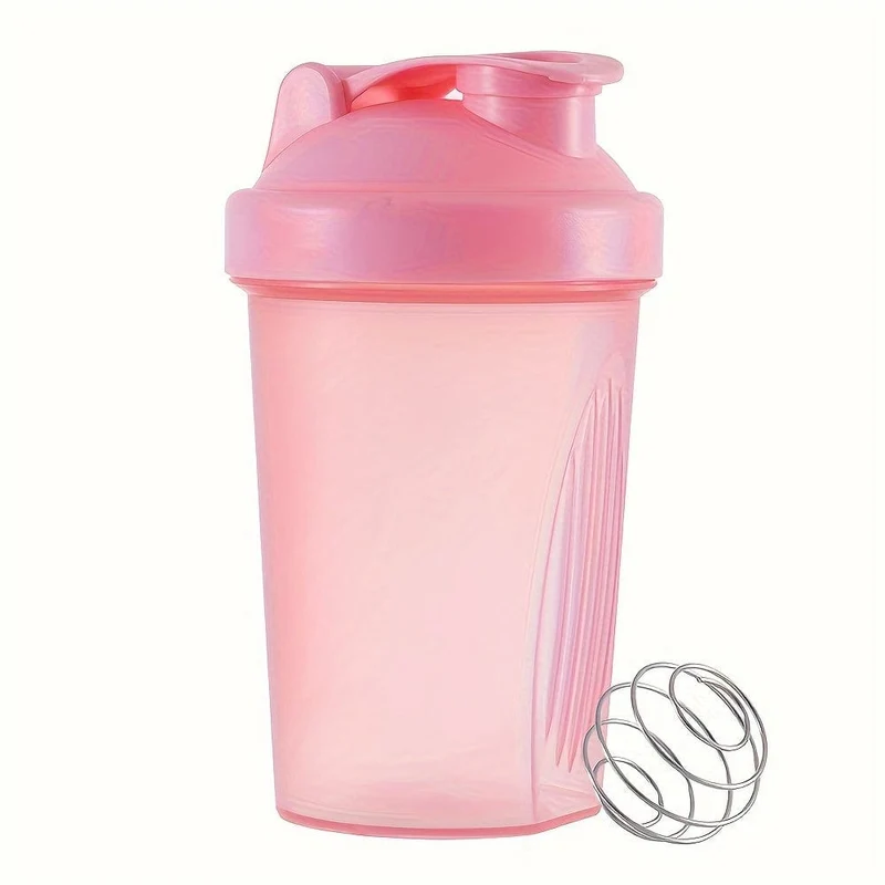 1 Stück, 400 ml (13.5 oz) Shaker-Flasche, BPA-frei, Protein-Shaker-Flasche, Mini-Sport-Shaker-Flasche aus Kunststoff, tragbar, Outdoor-Sport-Wasserflasche, Trinkgeschirr