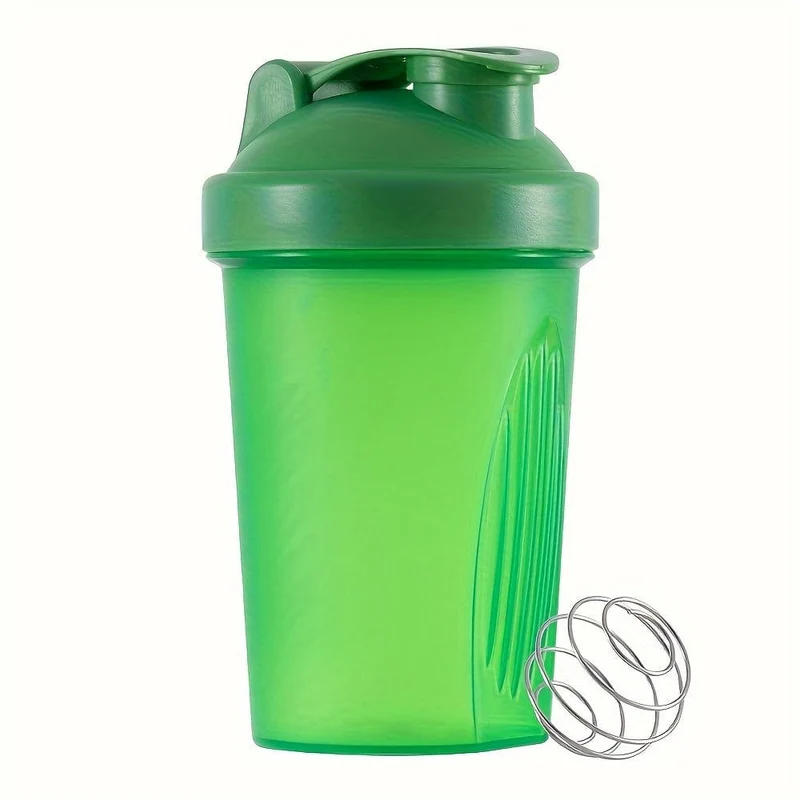 1 Stück, 400 ml (13.5 oz) Shaker-Flasche, BPA-frei, Protein-Shaker-Flasche, Mini-Sport-Shaker-Flasche aus Kunststoff, tragbar, Outdoor-Sport-Wasserflasche, Trinkgeschirr