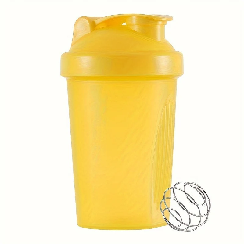 1 Stück, 400 ml (13.5 oz) Shaker-Flasche, BPA-frei, Protein-Shaker-Flasche, Mini-Sport-Shaker-Flasche aus Kunststoff, tragbar, Outdoor-Sport-Wasserflasche, Trinkgeschirr