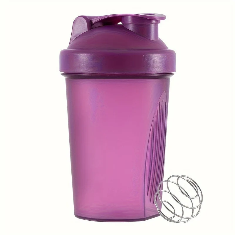 1 Stück, 400 ml (13.5 oz) Shaker-Flasche, BPA-frei, Protein-Shaker-Flasche, Mini-Sport-Shaker-Flasche aus Kunststoff, tragbar, Outdoor-Sport-Wasserflasche, Trinkgeschirr