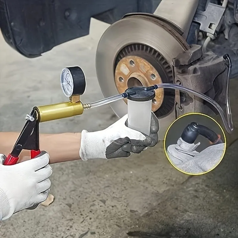 1-teilige manuelle Vakuumpumpe, Ersatzwerkzeug für Autobremsöl-Autoreparatur, kleine manuelle Saugpistole für Luftpumpe