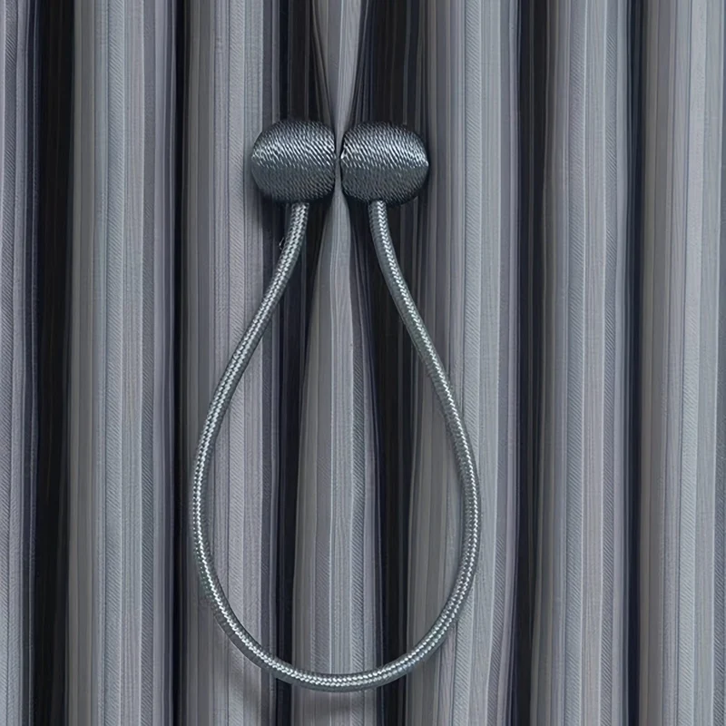 2 Stück kreative Vorhang-Raffhalter mit magnetischen Schnallen, modernes, einfaches Vorhangband, stanzfreie Installation, Vorhanghalter für Schlafzimmer, Wohnzimmer, Heimdekoration