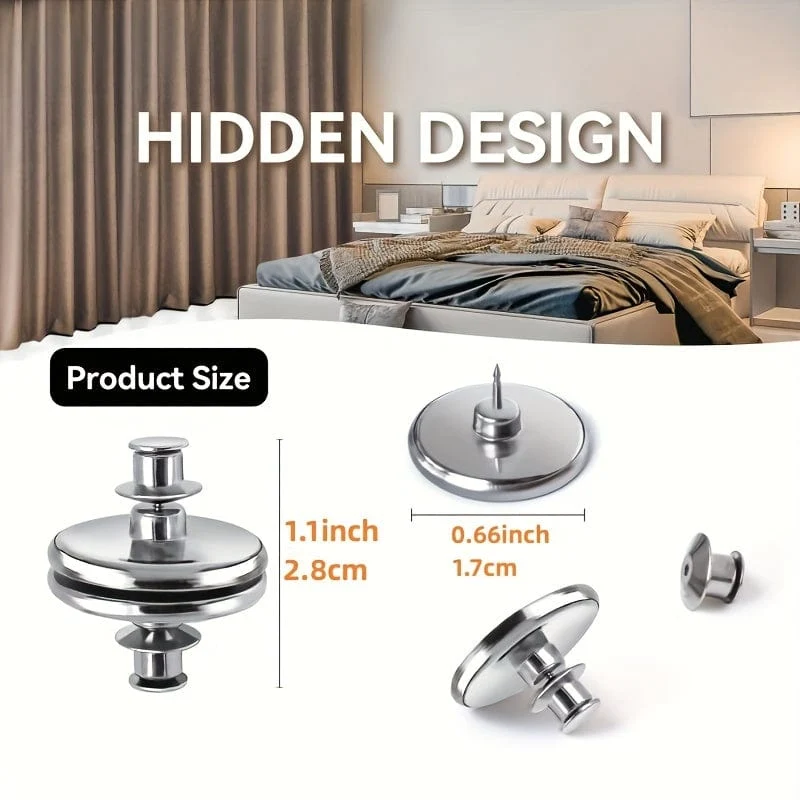 12 Paar Vorhang-Magnet-Raffhalter, Vorhang-Magnete mit Rückseitenbefestigung, magnetischer Vorhang-Halteknopf, Vorhang-Schnalle, für Zuhause, Schlafzimmer, Büro, Vorhangvorhänge
