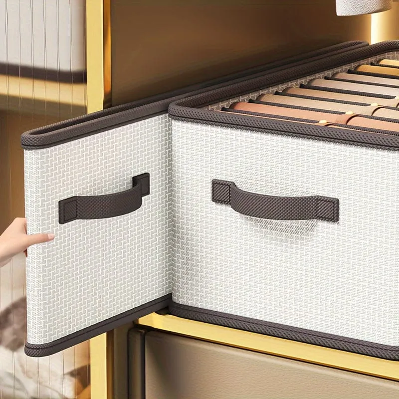 1 Stück Jeans-Schubladen-Organizer, faltbare Aufbewahrungsbox, Stoff-Kleiderschrank-Organizer, Kleideraufbewahrungs-Organizer, Schubladenteiler für Hosen, Hemden, Decken, Heimaufbewahrung, Heimdekoration, platzsparende Organisation, Schlafzimmer-Accessoires