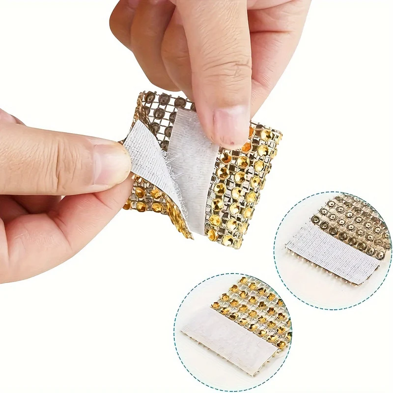 50 Stück, goldene Serviettenringe, elegante, einfarbige Serviettenschnalle mit Strasssteinen aus Kunststoff, polierte Metallringe aus Gusseisen, Weihnachtsdekoration, Esstischdekoration