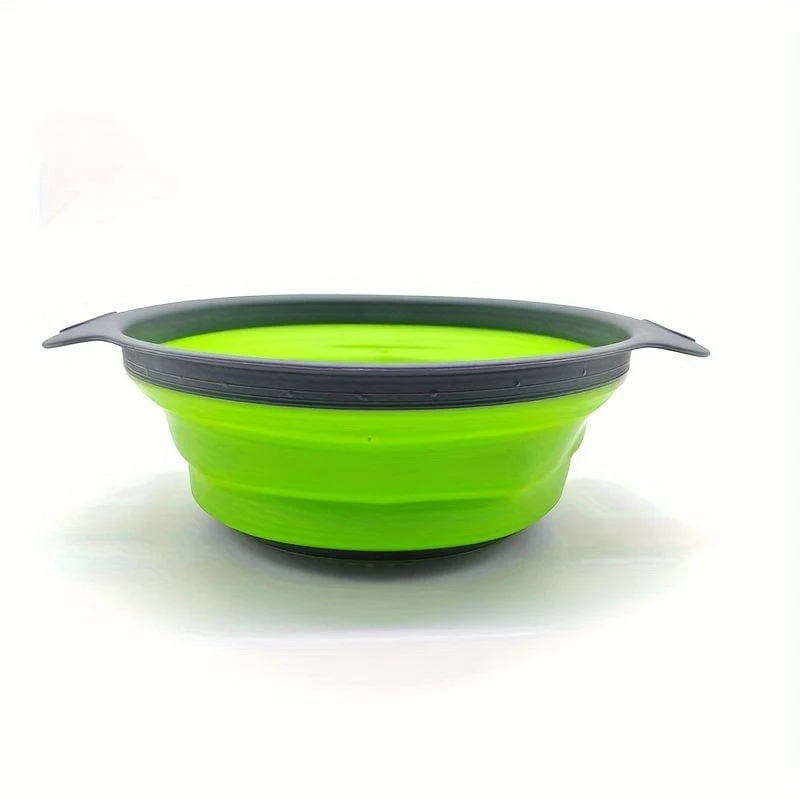 1 Stück, zusammenklappbares Sieb, rundes Küchensieb aus Kunststoff, perfekt zum Abtropfen von Nudeln, Gemüse und Obst, Küchenhelfer, Küchenzubehör