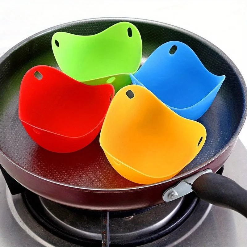 4-teilige Silikonform zum Wildern von Eiern, Form für Eiscreme, Pudding, Seifenkuchen, Dampfform für Eier, für Zuhause, Küche, Restaurant, Küchenhelfer, Küchenzubehör