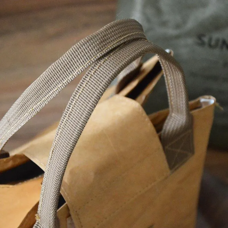 1 stück Papier Bento Tasche Wasserdicht Und Öldicht Isolierung Tasche Lunchbox Tasche Handtasche Büro Arbeiter Lunchbox Tasche