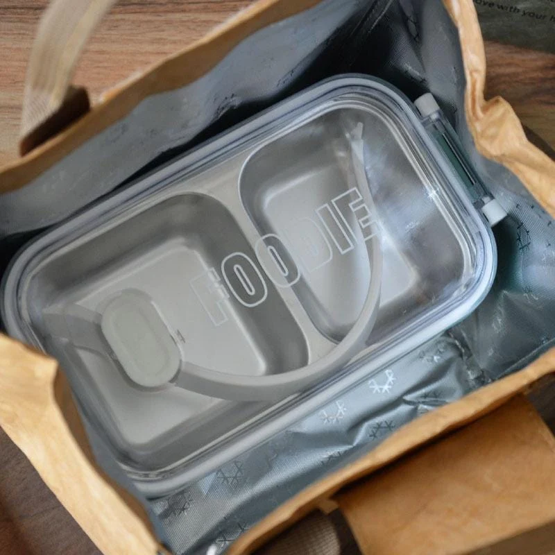 1 stück Papier Bento Tasche Wasserdicht Und Öldicht Isolierung Tasche Lunchbox Tasche Handtasche Büro Arbeiter Lunchbox Tasche