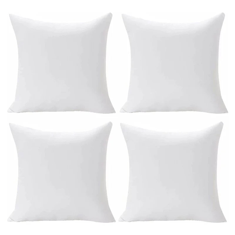 1 Stück/4 Stück Dekokissen, weißes Bettkissen, Kisseneinsatz für Sofa, Bett und Couch, Schlafzimmer, Schlafsaal, Hotel