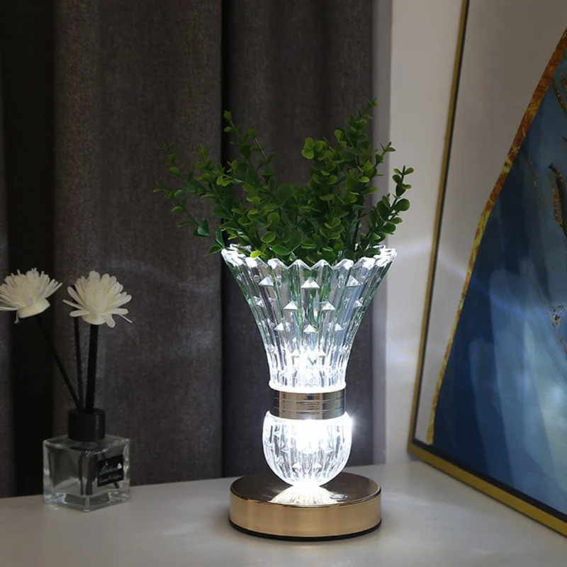1 Stück dekorative Tischlampe, amerikanische Vase Ornament Schlafzimmer Nachttischlampe, Zuhause warmes neues Zimmer Geschenk Atmosphäre Nachtlicht