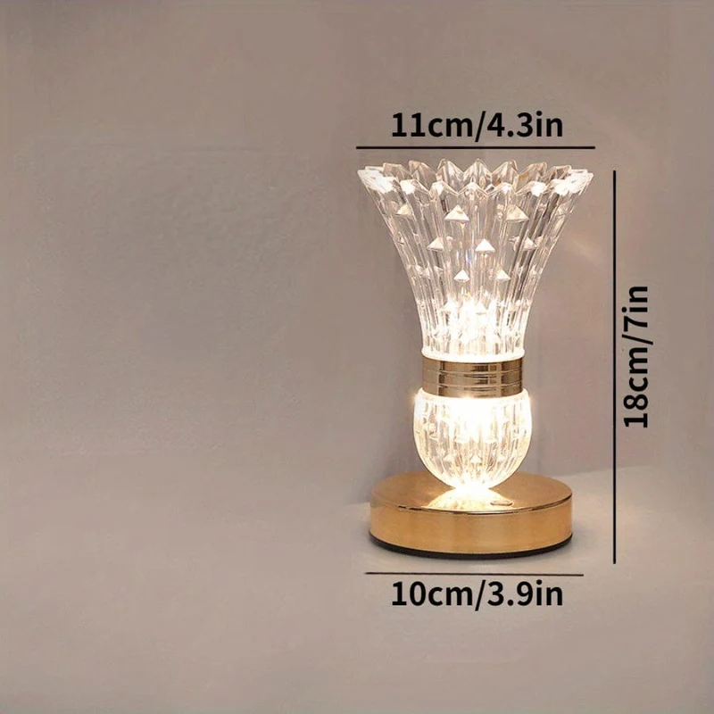 1 Stück dekorative Tischlampe, amerikanische Vase Ornament Schlafzimmer Nachttischlampe, Zuhause warmes neues Zimmer Geschenk Atmosphäre Nachtlicht