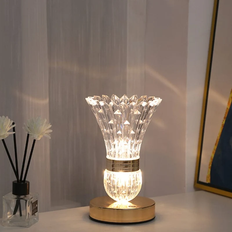 1 Stück dekorative Tischlampe, amerikanische Vase Ornament Schlafzimmer Nachttischlampe, Zuhause warmes neues Zimmer Geschenk Atmosphäre Nachtlicht