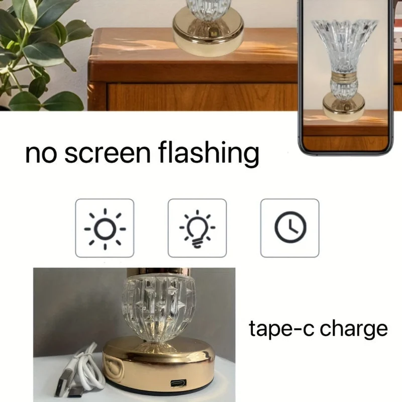 1 Stück dekorative Tischlampe, amerikanische Vase Ornament Schlafzimmer Nachttischlampe, Zuhause warmes neues Zimmer Geschenk Atmosphäre Nachtlicht