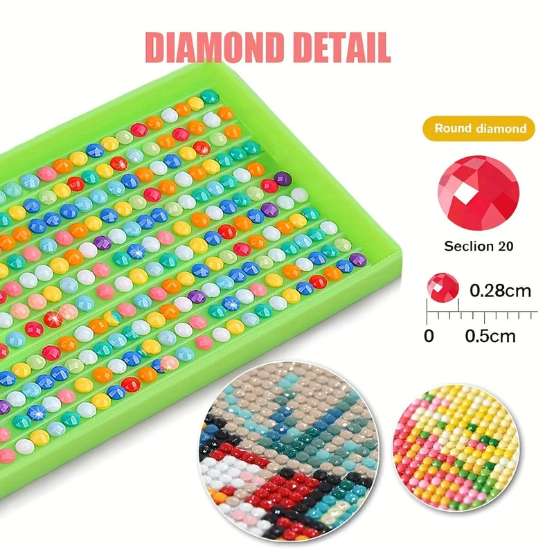 1 Set, leuchtender Igel, 5D-Diamant-Malset für Erwachsene – Stickarbeit zum Selbermachen als Wanddekoration zu Hause – Vollbohr-Diamanten – perfekt für Anfänger