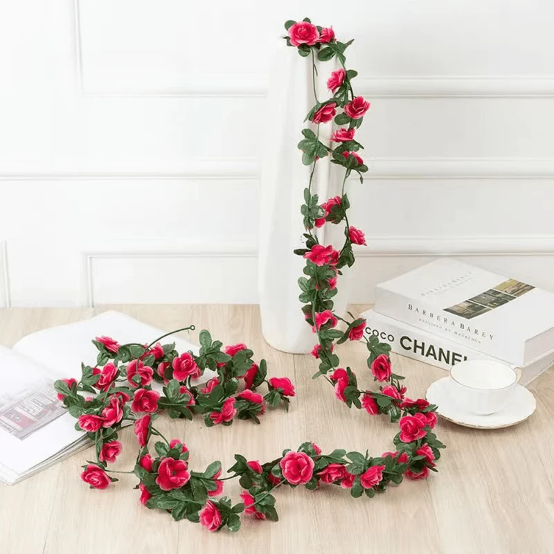 1 Stück, künstliche Blumenranke, 45 Pfingstrosen, Weihnachtsdekoration, Hochzeitsdeko, Kunstblumen, Schlafzimmerdekoration, Wandkranz, botanischer Feiertag, Frühling, Herbst, Gartenbogen, DIY, Kunstpflanzenranken, Muttertagsdekoration