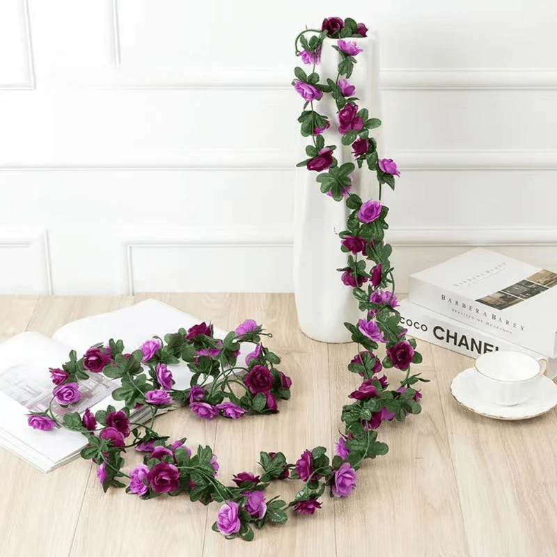 1 Stück, künstliche Blumenranke, 45 Pfingstrosen, Weihnachtsdekoration, Hochzeitsdeko, Kunstblumen, Schlafzimmerdekoration, Wandkranz, botanischer Feiertag, Frühling, Herbst, Gartenbogen, DIY, Kunstpflanzenranken, Muttertagsdekoration